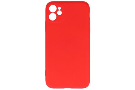 BAOHU Fashion Backcover Telefoonhoesje - Color Hoesje - Geschikt voor iPhone 11 - Rood