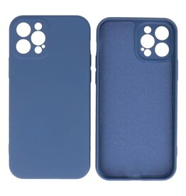 BAOHU iPhone 12 Pro Hoesje Fashion Backcover Telefoonhoesje Navy