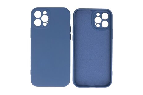 BAOHU Hoesje Geschikt voor de iPhone 12 Pro - Fashion Color Backcover Telefoonhoesje - Navy