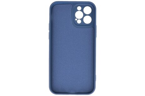 BAOHU Hoesje Geschikt voor de iPhone 12 Pro - Fashion Color Backcover Telefoonhoesje - Navy