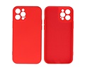 BAOHU Hoesje Geschikt voor de iPhone 12 Pro - Fashion Color Backcover Telefoonhoesje - Rood