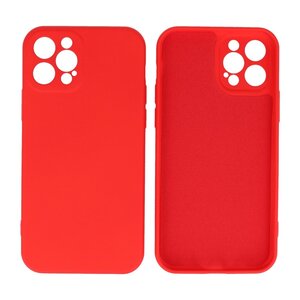 BAOHU Hoesje Geschikt voor de iPhone 12 Pro - Fashion Color Backcover Telefoonhoesje - Rood