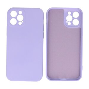 BAOHU Hoesje Geschikt voor de iPhone 12 Pro - Fashion Color Backcover Telefoonhoesje - Paars
