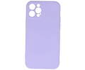 BAOHU Hoesje Geschikt voor de iPhone 12 Pro - Fashion Color Backcover Telefoonhoesje - Paars