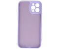 BAOHU Hoesje Geschikt voor de iPhone 12 Pro - Fashion Color Backcover Telefoonhoesje - Paars