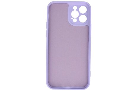 BAOHU Hoesje Geschikt voor de iPhone 12 Pro - Fashion Color Backcover Telefoonhoesje - Paars