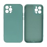 BAOHU iPhone 12 Pro Hoesje Fashion Backcover Telefoonhoesje Donker Groen