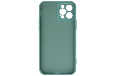 BAOHU Hoesje Geschikt voor de iPhone 12 Pro - Fashion Color Backcover Telefoonhoesje - Donker Groen