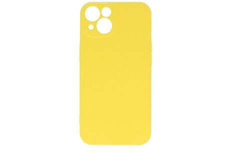 BAOHU Hoesje Geschikt voor de iPhone 13 - Fashion Color Backcover Telefoonhoesje - Geel
