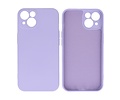 BAOHU Hoesje Geschikt voor de iPhone 13 - Fashion Color Backcover Telefoonhoesje - Paars