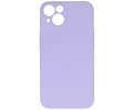 BAOHU Hoesje Geschikt voor de iPhone 13 - Fashion Color Backcover Telefoonhoesje - Paars