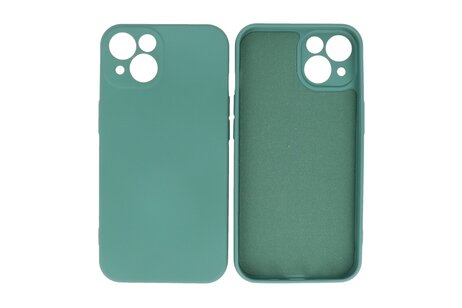 BAOHU Hoesje Geschikt voor de iPhone 13 - Fashion Color Backcover Telefoonhoesje - Donker Groen