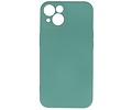 BAOHU Hoesje Geschikt voor de iPhone 13 - Fashion Color Backcover Telefoonhoesje - Donker Groen