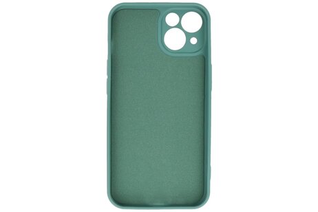 BAOHU Hoesje Geschikt voor de iPhone 13 - Fashion Color Backcover Telefoonhoesje - Donker Groen