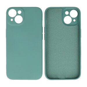BAOHU Fashion Backcover Telefoonhoesje - Color Hoesje - Geschikt voor iPhone 14 - Donker Groen