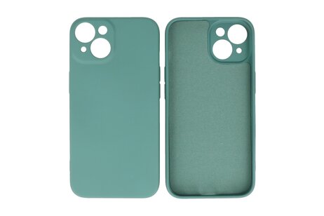 BAOHU Fashion Backcover Telefoonhoesje - Color Hoesje - Geschikt voor iPhone 14 - Donker Groen