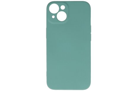 BAOHU Fashion Backcover Telefoonhoesje - Color Hoesje - Geschikt voor iPhone 14 - Donker Groen