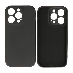 BAOHU Fashion Backcover Telefoonhoesje - Color Hoesje - Geschikt voor iPhone 14 Pro - Zwart