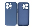 BAOHU Fashion Backcover Telefoonhoesje - Color Hoesje - Geschikt voor iPhone 14 Pro - Navy
