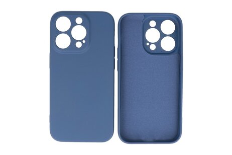 BAOHU Fashion Backcover Telefoonhoesje - Color Hoesje - Geschikt voor iPhone 14 Pro - Navy