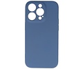 BAOHU Fashion Backcover Telefoonhoesje - Color Hoesje - Geschikt voor iPhone 14 Pro - Navy
