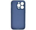 BAOHU Fashion Backcover Telefoonhoesje - Color Hoesje - Geschikt voor iPhone 14 Pro - Navy