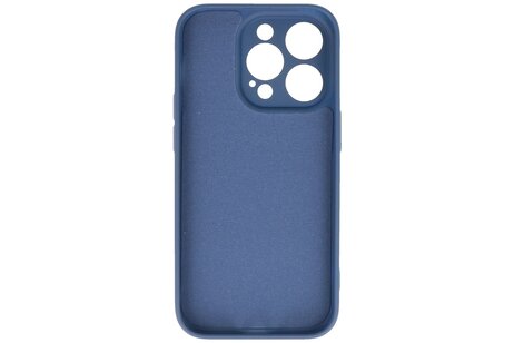 BAOHU Fashion Backcover Telefoonhoesje - Color Hoesje - Geschikt voor iPhone 14 Pro - Navy