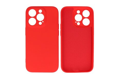 BAOHU Fashion Backcover Telefoonhoesje - Color Hoesje - Geschikt voor iPhone 14 Pro - Rood