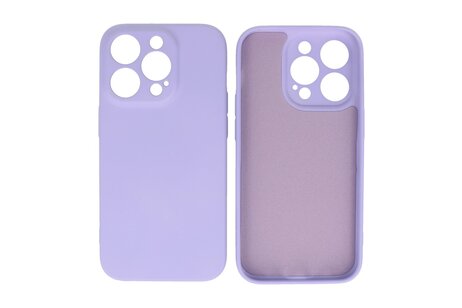 BAOHU Fashion Backcover Telefoonhoesje - Color Hoesje - Geschikt voor iPhone 14 Pro - Paars