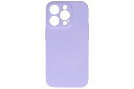 BAOHU Fashion Backcover Telefoonhoesje - Color Hoesje - Geschikt voor iPhone 14 Pro - Paars