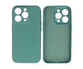 BAOHU Fashion Backcover Telefoonhoesje - Color Hoesje - Geschikt voor iPhone 14 Pro - Donker Groen