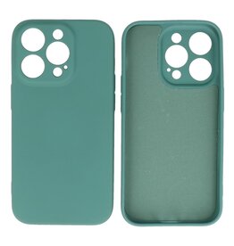 BAOHU iPhone 14 Pro Hoesje Fashion Backcover Telefoonhoesje Donker Groen