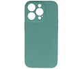 BAOHU Fashion Backcover Telefoonhoesje - Color Hoesje - Geschikt voor iPhone 14 Pro - Donker Groen