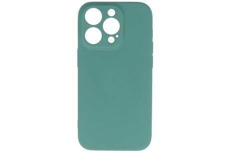 BAOHU Fashion Backcover Telefoonhoesje - Color Hoesje - Geschikt voor iPhone 14 Pro - Donker Groen
