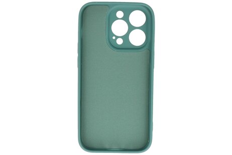 BAOHU Fashion Backcover Telefoonhoesje - Color Hoesje - Geschikt voor iPhone 14 Pro - Donker Groen