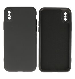 BAOHU iPhone Xs - X Hoesje Fashion Backcover Telefoonhoesje Zwart