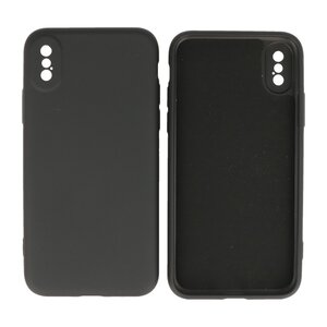 BAOHU Fashion Backcover Telefoonhoesje - Color Hoesje - Geschikt voor iPhone X - Xs - Zwart
