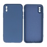 BAOHU iPhone Xs - X Hoesje Fashion Backcover Telefoonhoesje Navy