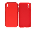 BAOHU Fashion Backcover Telefoonhoesje - Color Hoesje - Geschikt voor iPhone X - Xs - Rood