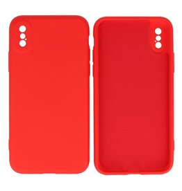 BAOHU iPhone Xs - X Hoesje Fashion Backcover Telefoonhoesje Rood