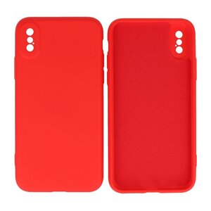 BAOHU Fashion Backcover Telefoonhoesje - Color Hoesje - Geschikt voor iPhone X - Xs - Rood