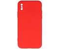 BAOHU Fashion Backcover Telefoonhoesje - Color Hoesje - Geschikt voor iPhone X - Xs - Rood