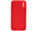 BAOHU Fashion Backcover Telefoonhoesje - Color Hoesje - Geschikt voor iPhone X - Xs - Rood