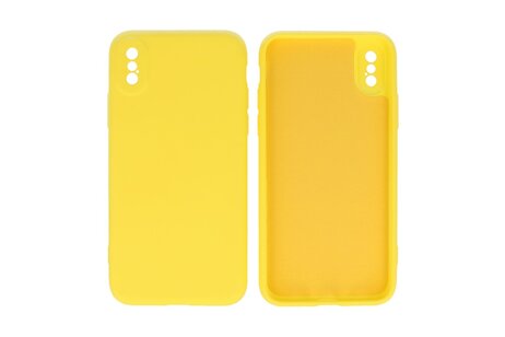 BAOHU Fashion Backcover Telefoonhoesje - Color Hoesje - Geschikt voor iPhone X - Xs - Geel