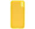 BAOHU Fashion Backcover Telefoonhoesje - Color Hoesje - Geschikt voor iPhone X - Xs - Geel