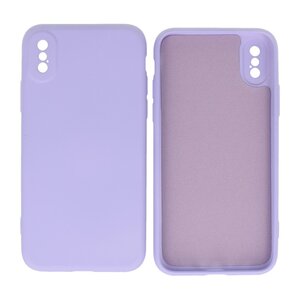 BAOHU Fashion Backcover Telefoonhoesje - Color Hoesje - Geschikt voor iPhone X - Xs - Paars