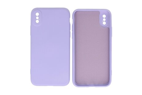 BAOHU Fashion Backcover Telefoonhoesje - Color Hoesje - Geschikt voor iPhone X - Xs - Paars