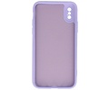 BAOHU Fashion Backcover Telefoonhoesje - Color Hoesje - Geschikt voor iPhone X - Xs - Paars