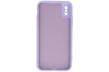 BAOHU Fashion Backcover Telefoonhoesje - Color Hoesje - Geschikt voor iPhone X - Xs - Paars