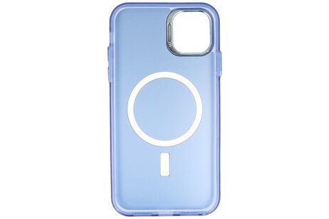 BAOHU Magsafe Hoesje Geschikt voor de iPhone 11 - Magnetic Fashion Backcover Telefoonhoesje - Navy